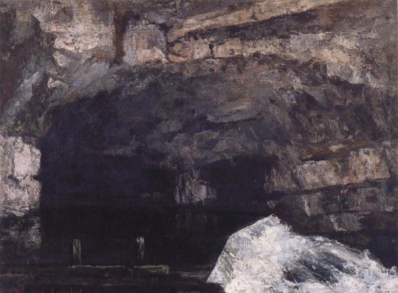 Gustave Courbet The Source of the Loue oil painting image